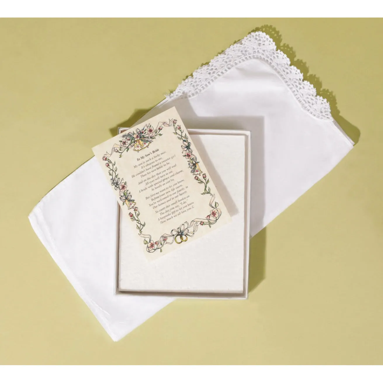 Personalized From the Bride to her Godfather Wedding Handkerchief