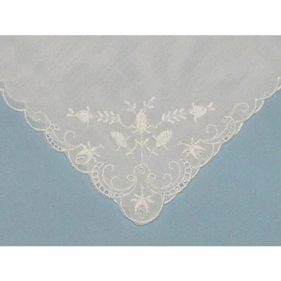 Personalized From the Bride to her Matron of Honor Wedding Handkerchief