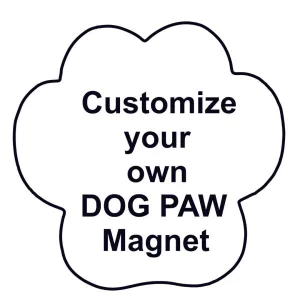 Personalized Photo Dog Paw Magnet - Design Your Own