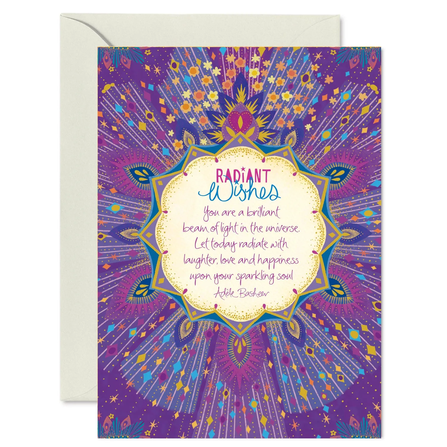 Radiant Wishes Greeting Card