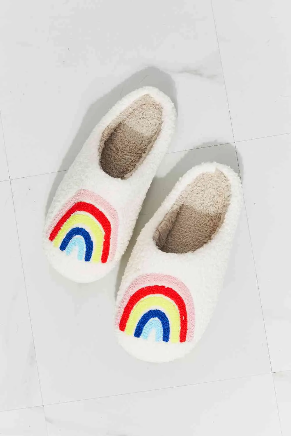 Rainbow Plush Slipper