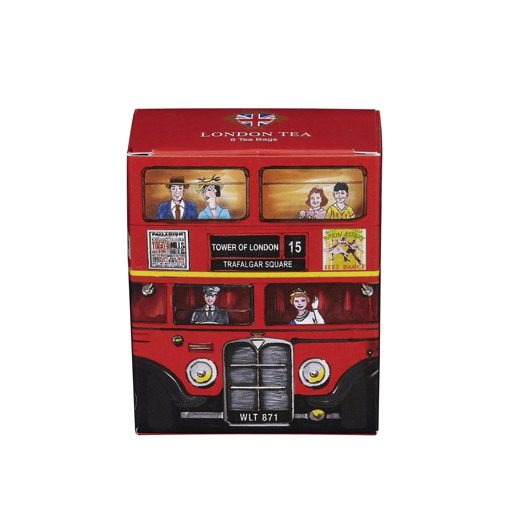 Red London Bus Mini Tea Box 6s