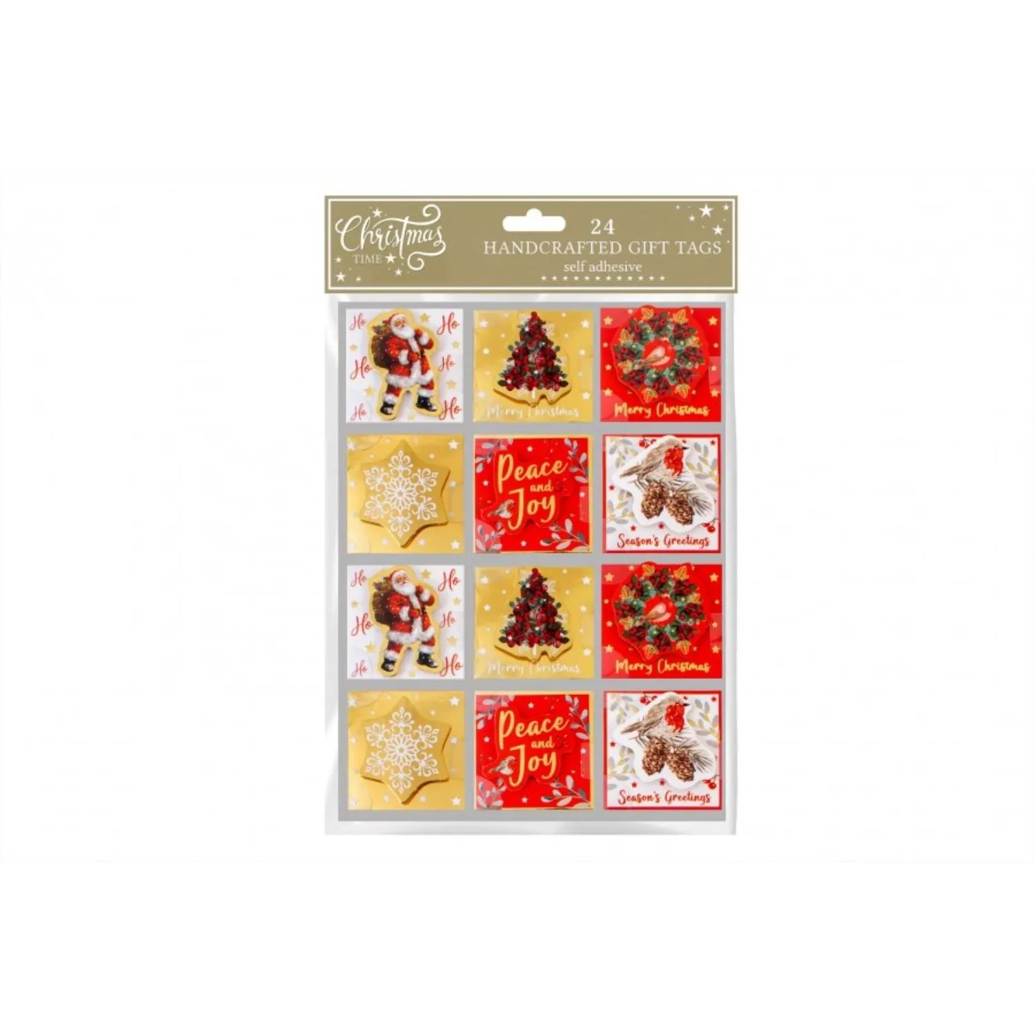 RSW 24 Handcrafted Traditional Christmas Gift Tags