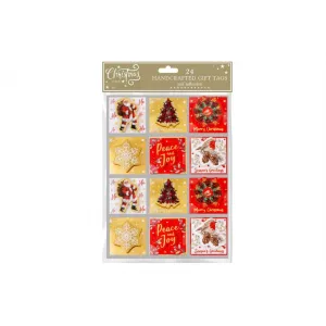 RSW 24 Handcrafted Traditional Christmas Gift Tags