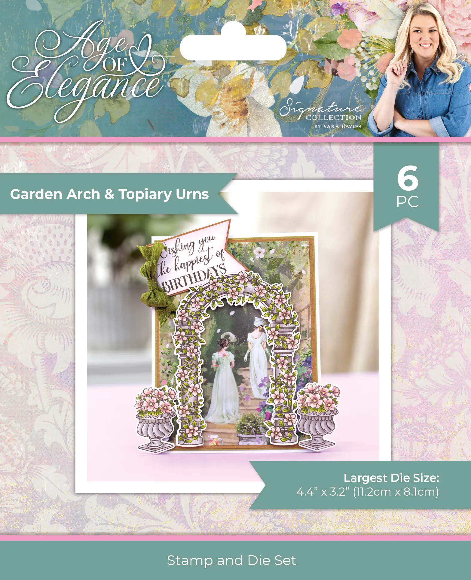 Sara Signature Age Of Elegance Stamps & Embossing Folder Collection