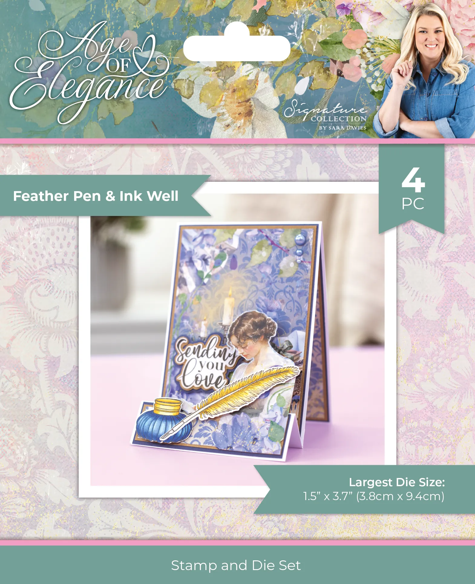 Sara Signature Age Of Elegance Stamps & Embossing Folder Collection