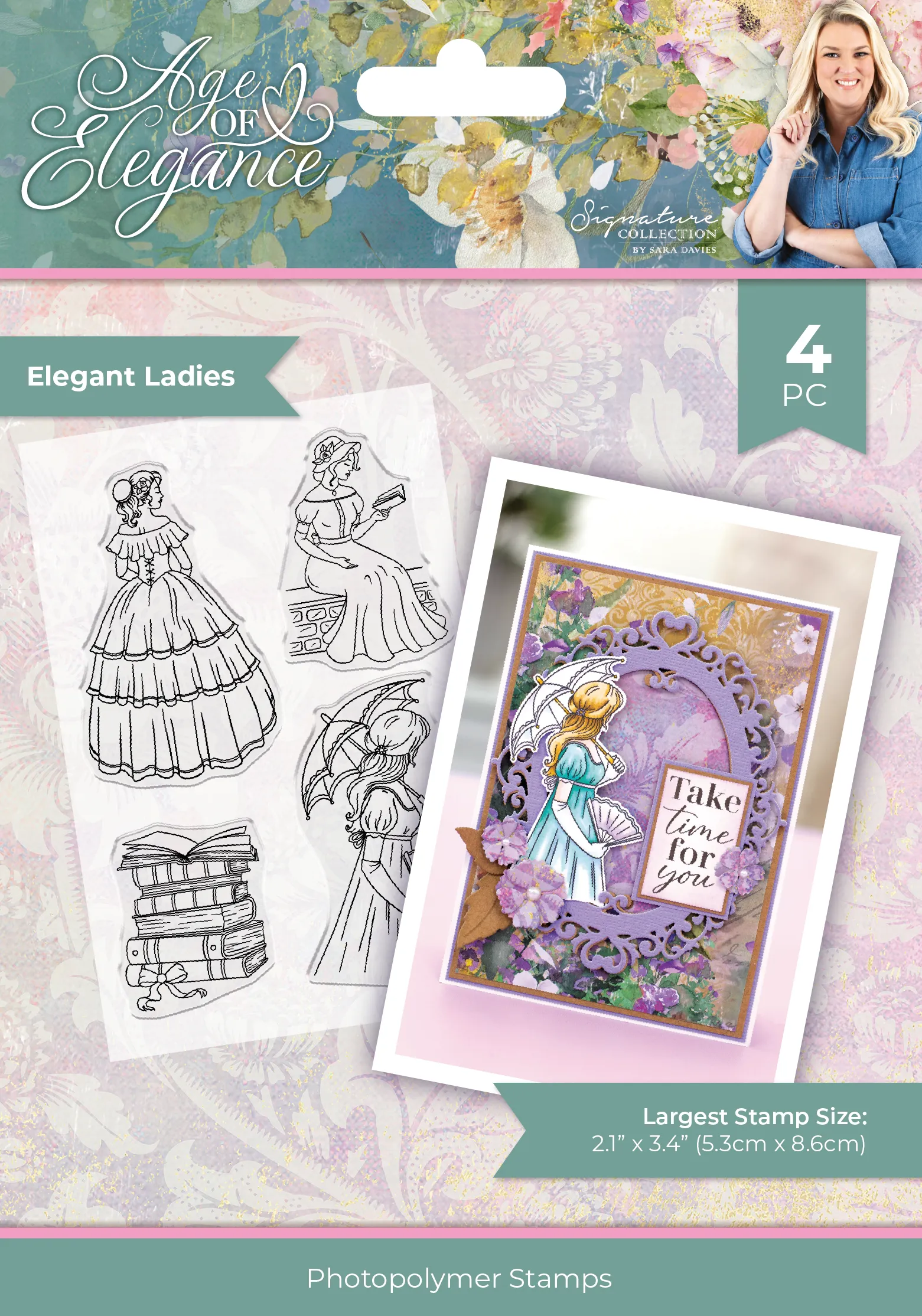 Sara Signature Age Of Elegance Stamps & Embossing Folder Collection