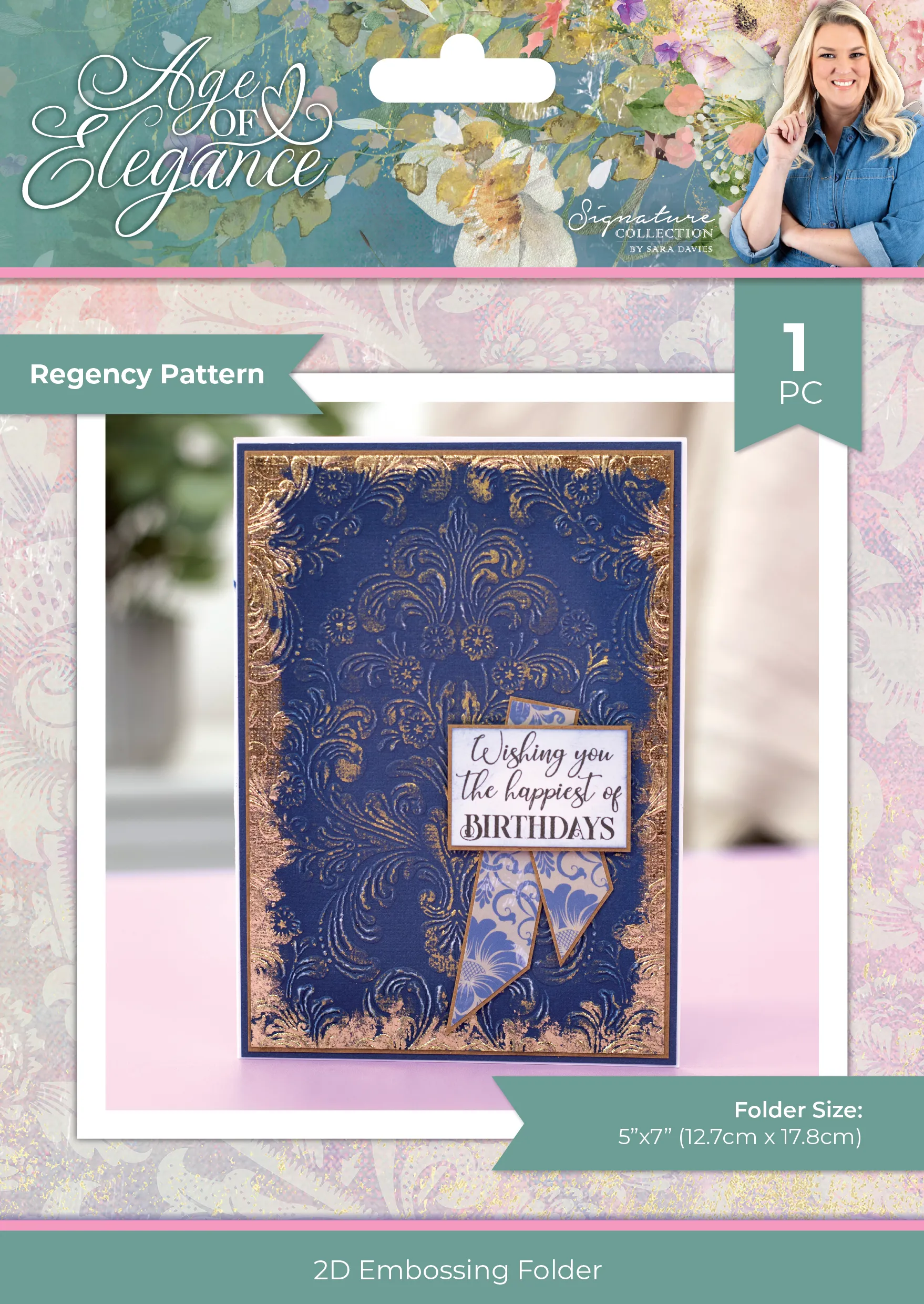 Sara Signature Age Of Elegance Stamps & Embossing Folder Collection