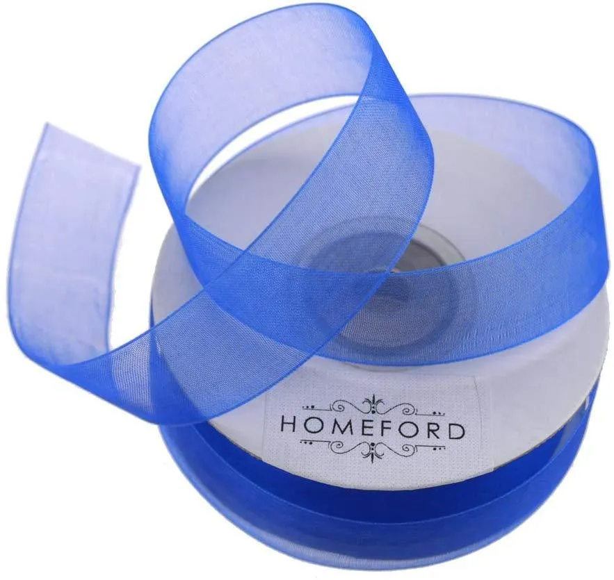 Sheer Organza Ribbon, 7/8-inch, 25-yard