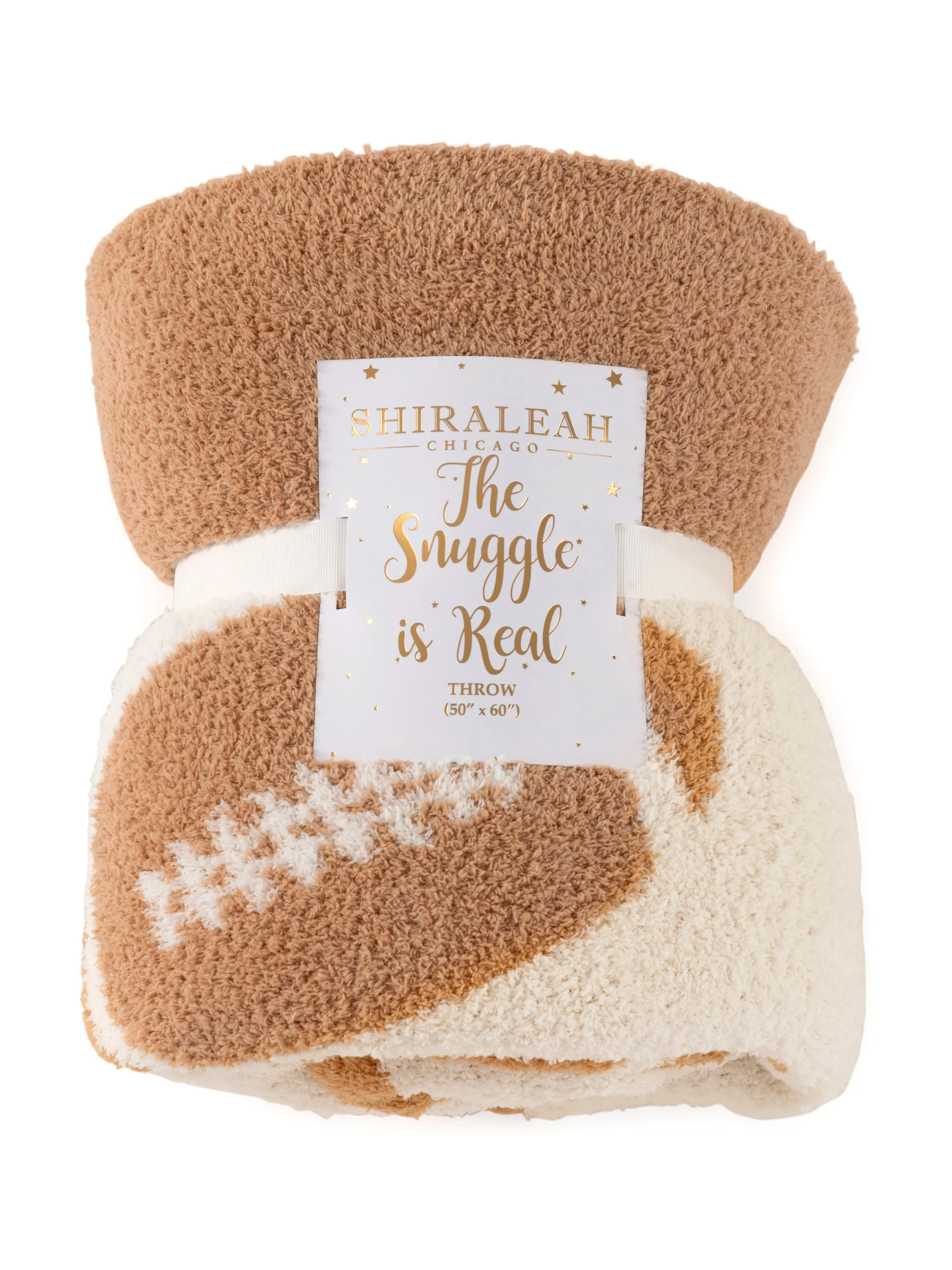 Shiraleah Game Day Reversible Throw, Tan