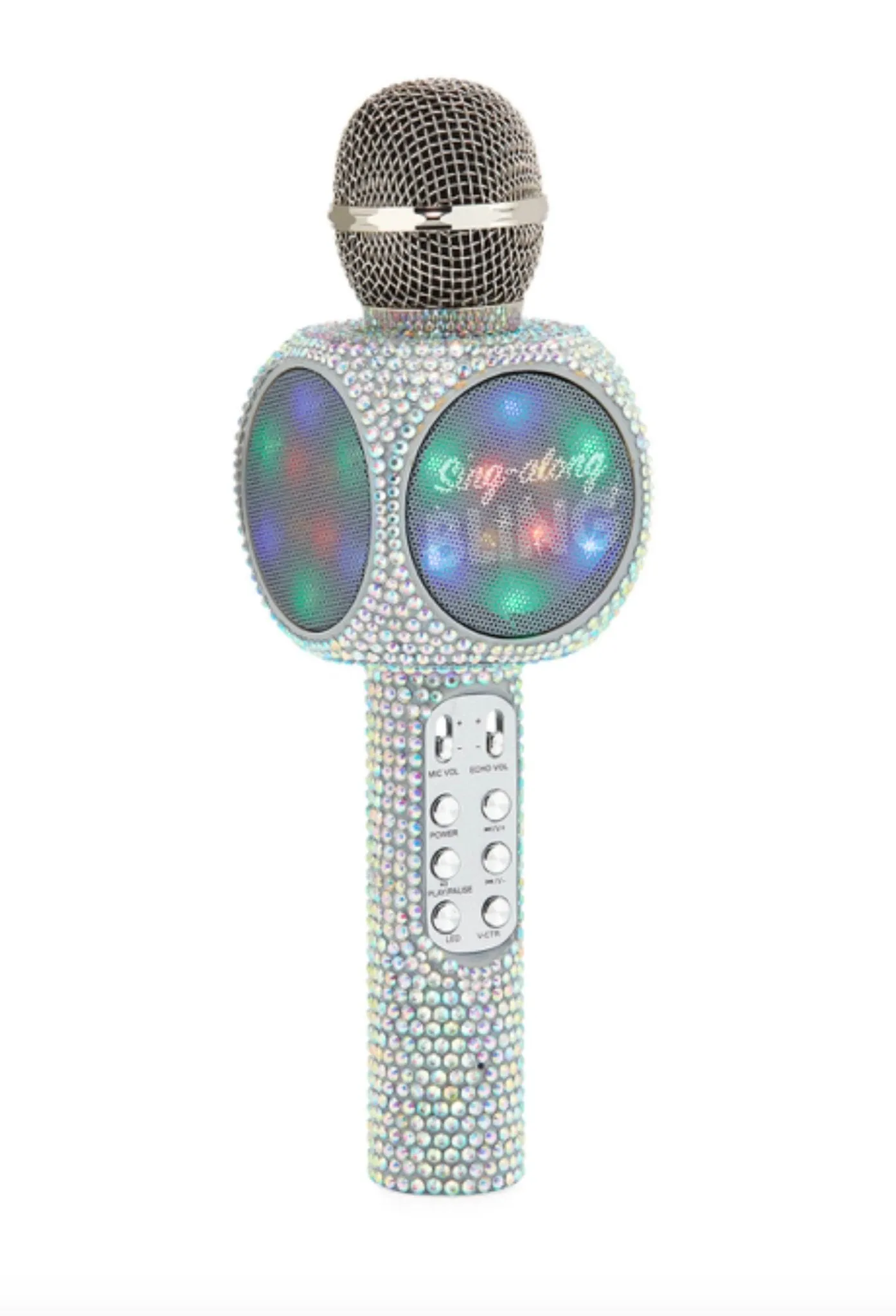 Sing-Along LED Light Bling Karaoke Microphone- 3 COLORS