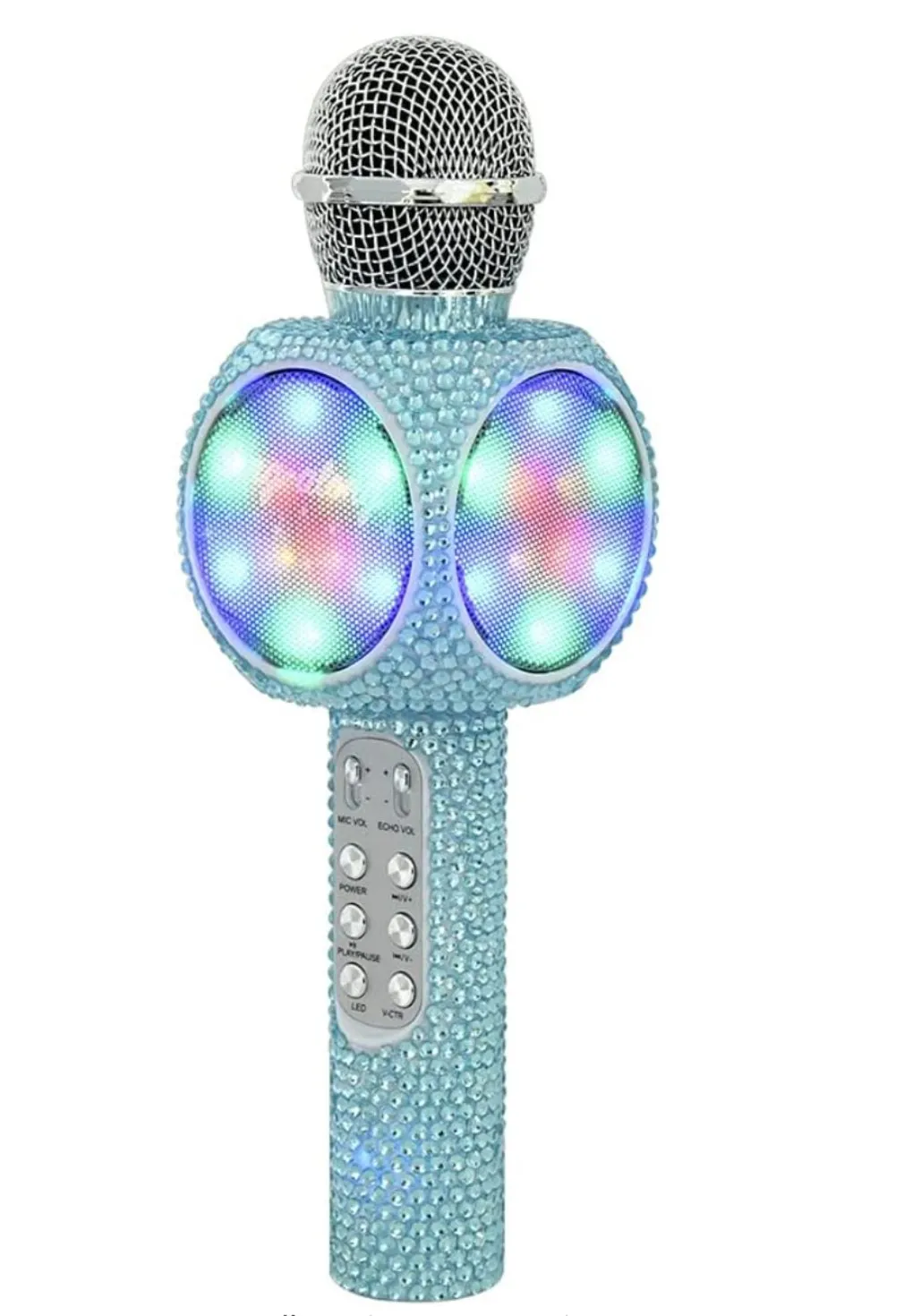 Sing-Along LED Light Bling Karaoke Microphone- 3 COLORS