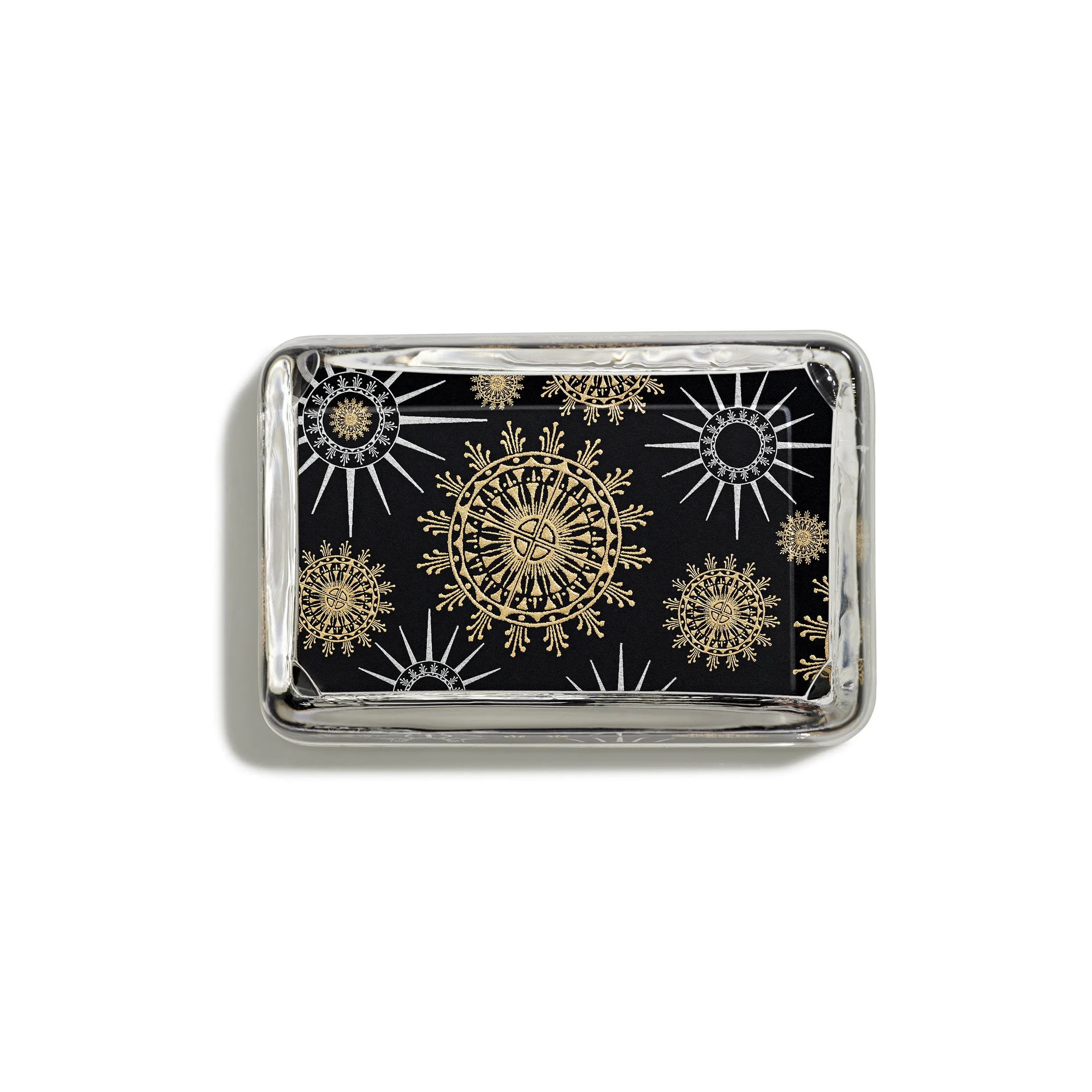 Snowflake Black Paperweight