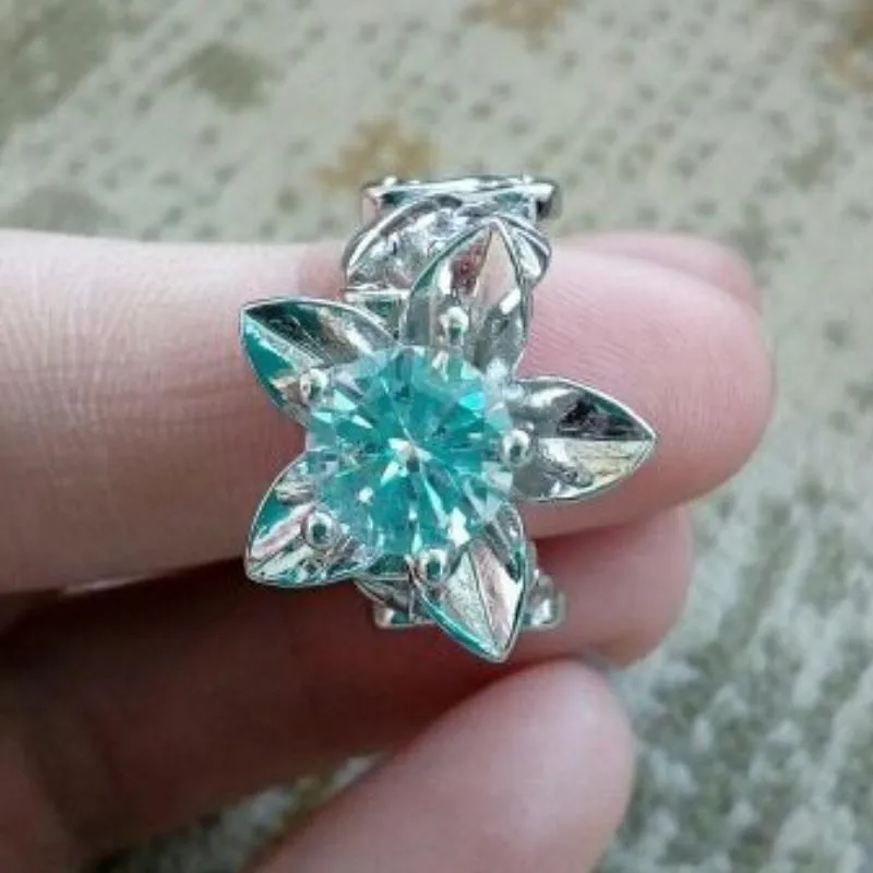 Spring Flower AAA Zircon Ring