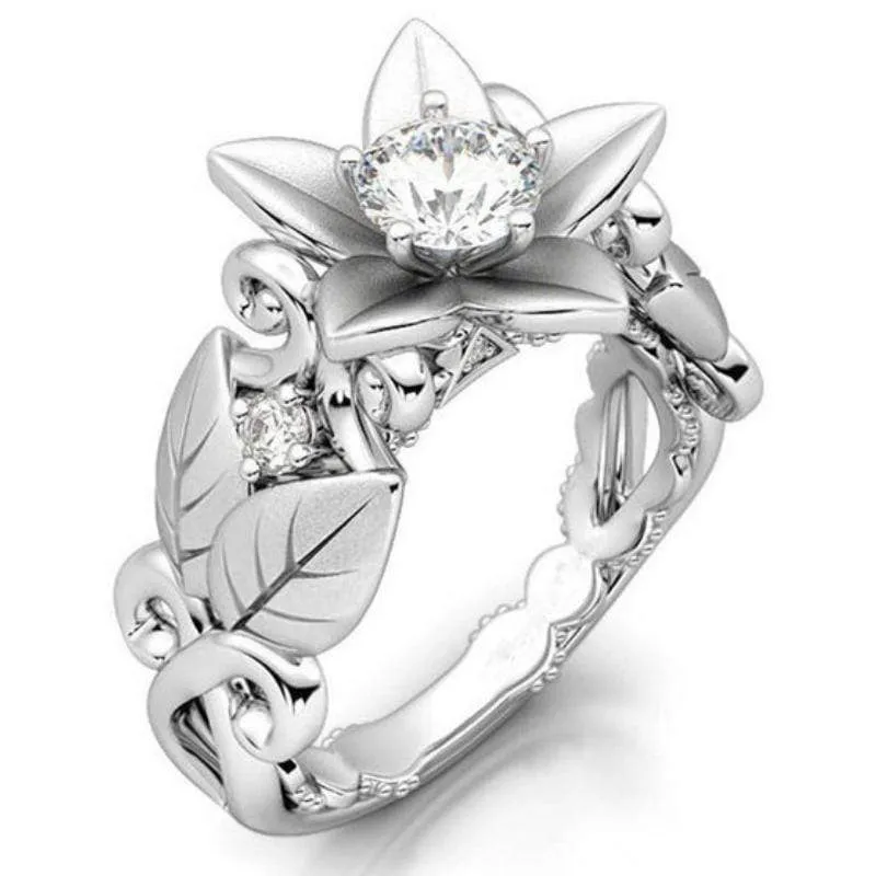 Spring Flower AAA Zircon Ring