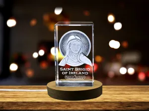 St. Brigid of Ireland | Apostle of Ireland Immortalized in Green Crystal