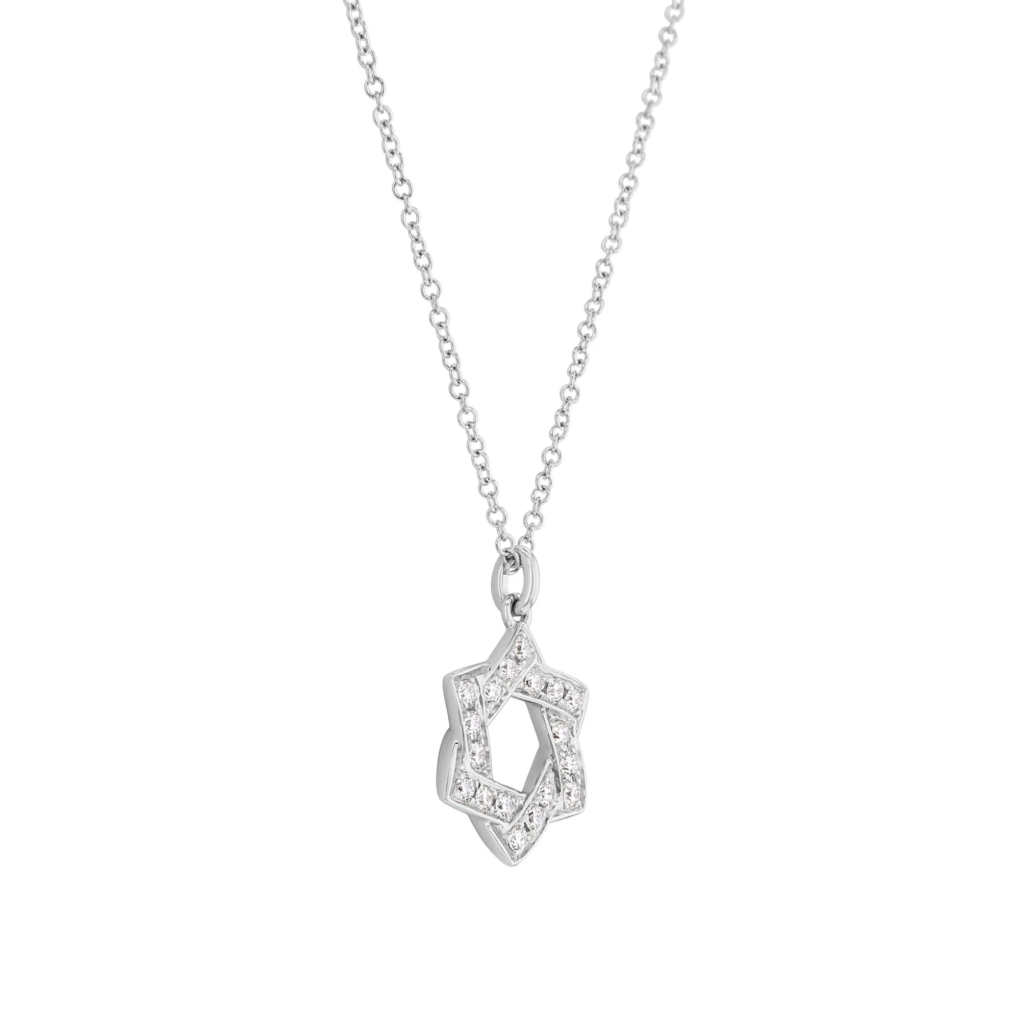 Star of David Diamond Necklace