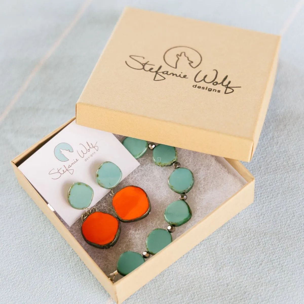 Statement Earrings, Drop Earrings on Post, Circle Duo