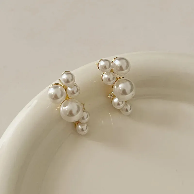 TAVIMART  -  Stylish and Trendy Pearl Earrings for Women Fashion Jewelry Gifts