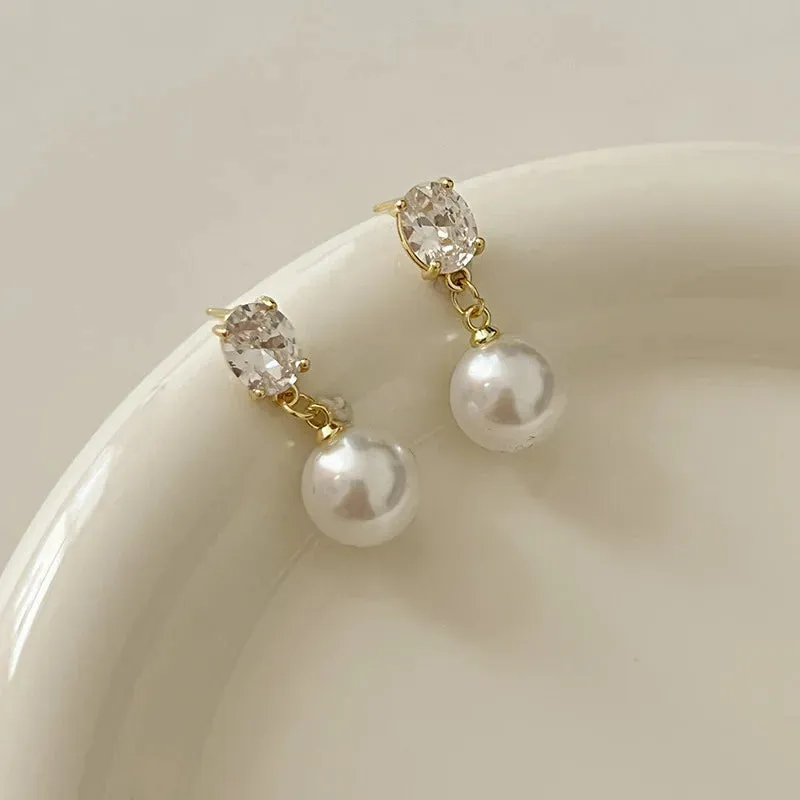 TAVIMART  -  Stylish and Trendy Pearl Earrings for Women Fashion Jewelry Gifts