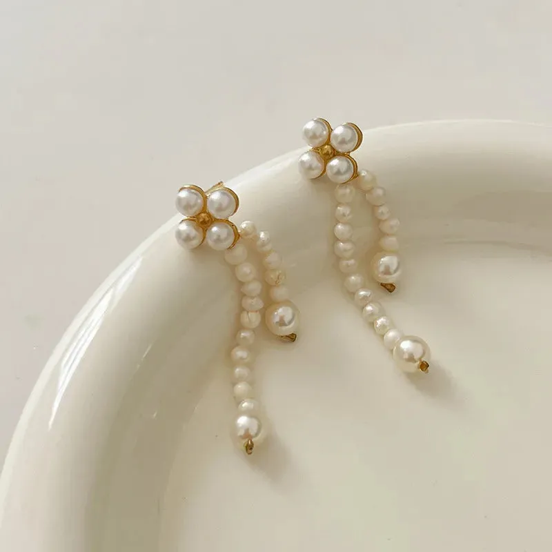 TAVIMART  -  Stylish and Trendy Pearl Earrings for Women Fashion Jewelry Gifts