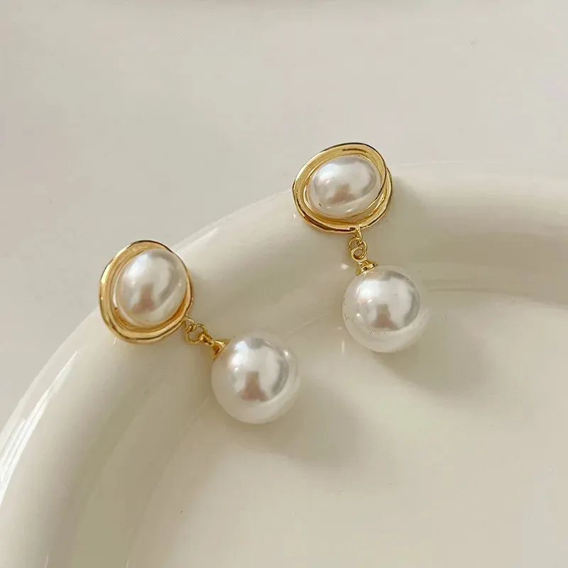 TAVIMART  -  Stylish and Trendy Pearl Earrings for Women Fashion Jewelry Gifts