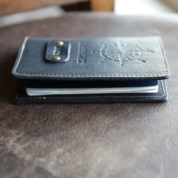 The Expedition Personalized Leather Passport Cover