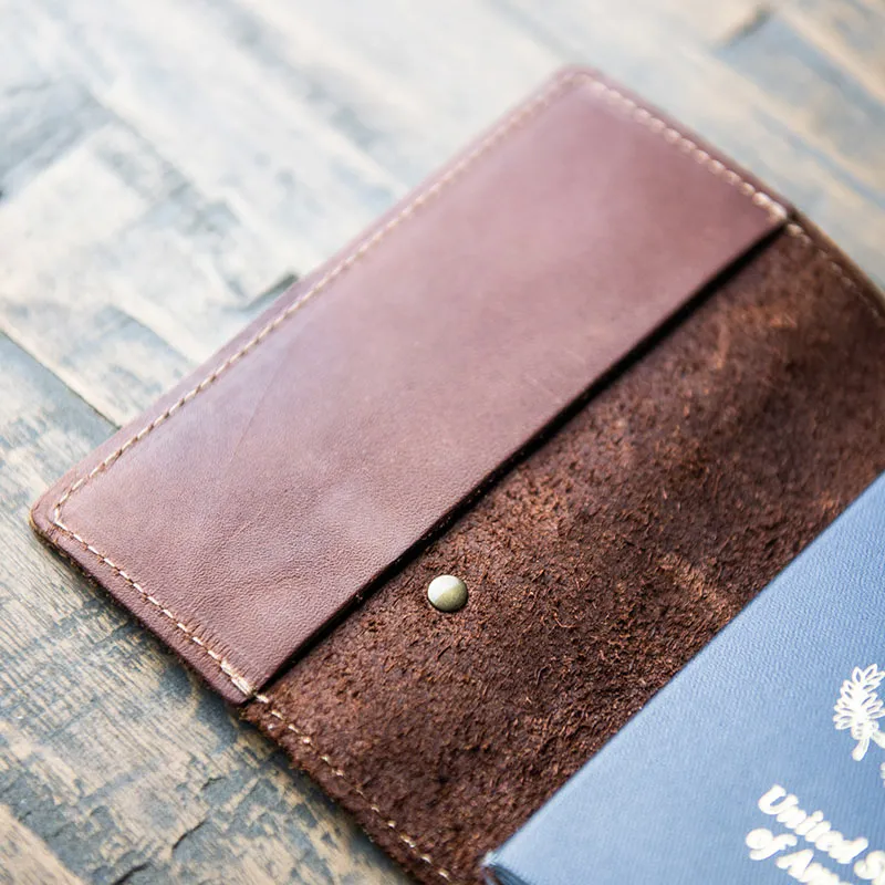 The Expedition Personalized Leather Passport Cover