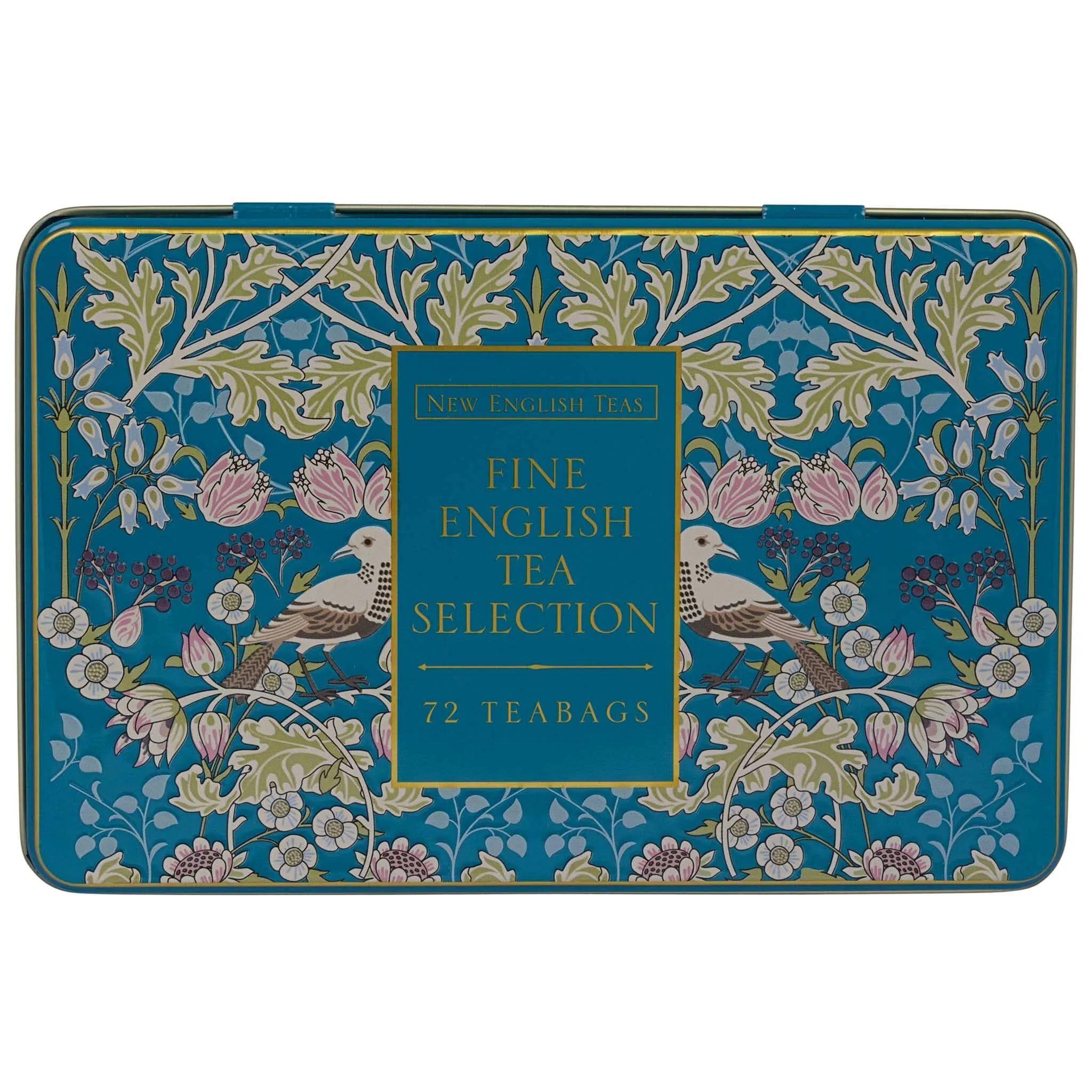 The Song Thrush Tea Selection Tin - Teal