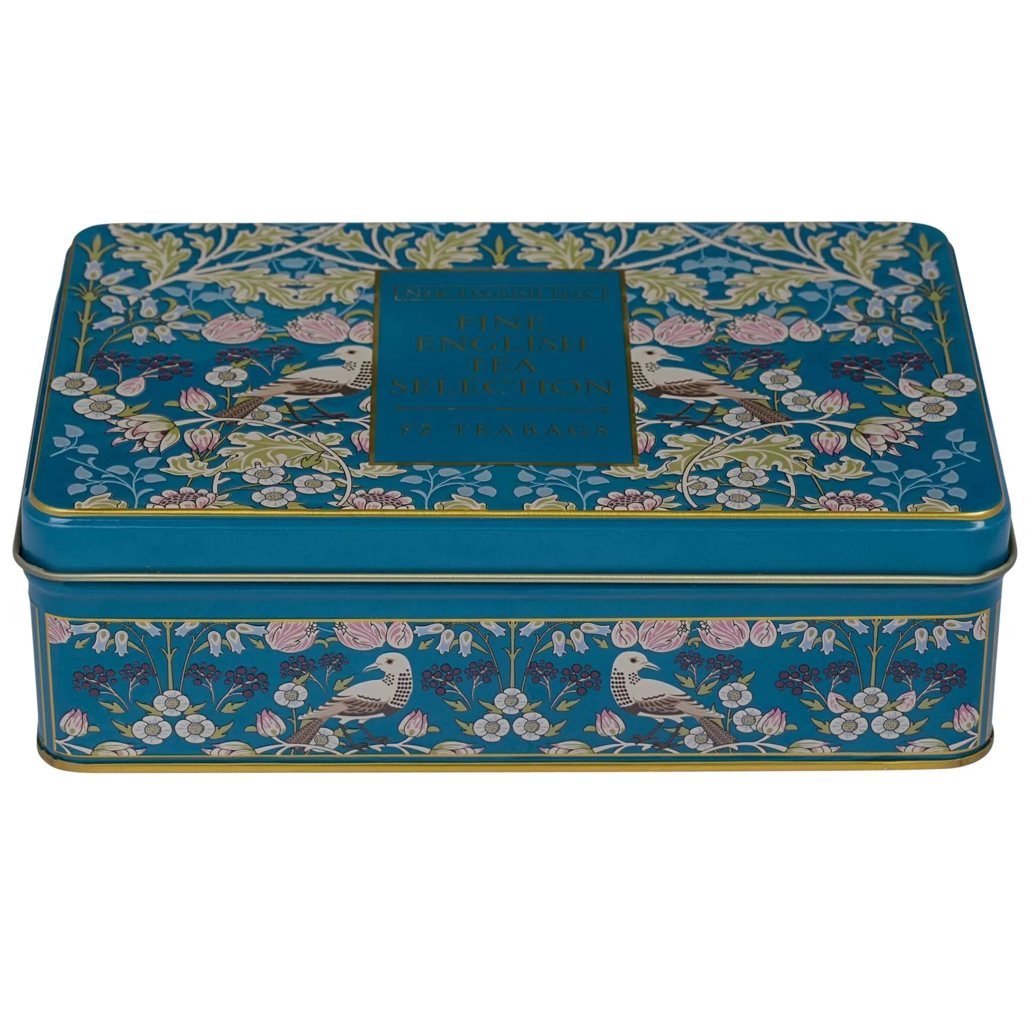 The Song Thrush Tea Selection Tin - Teal