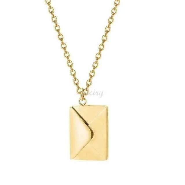 To My Badass Daughter-Personalized Love Letter Envelope Necklace