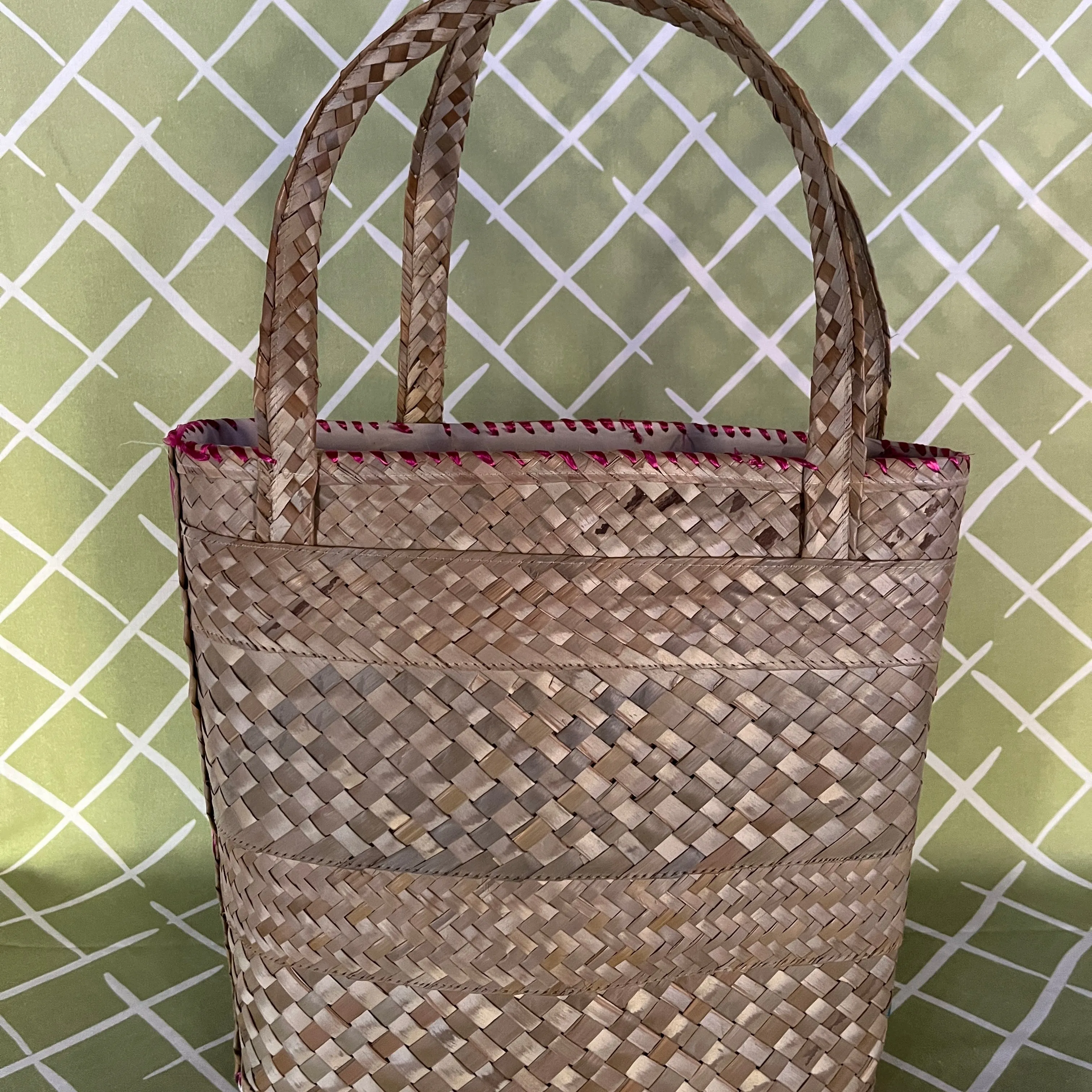 Vintage Bahamas Straw Bag