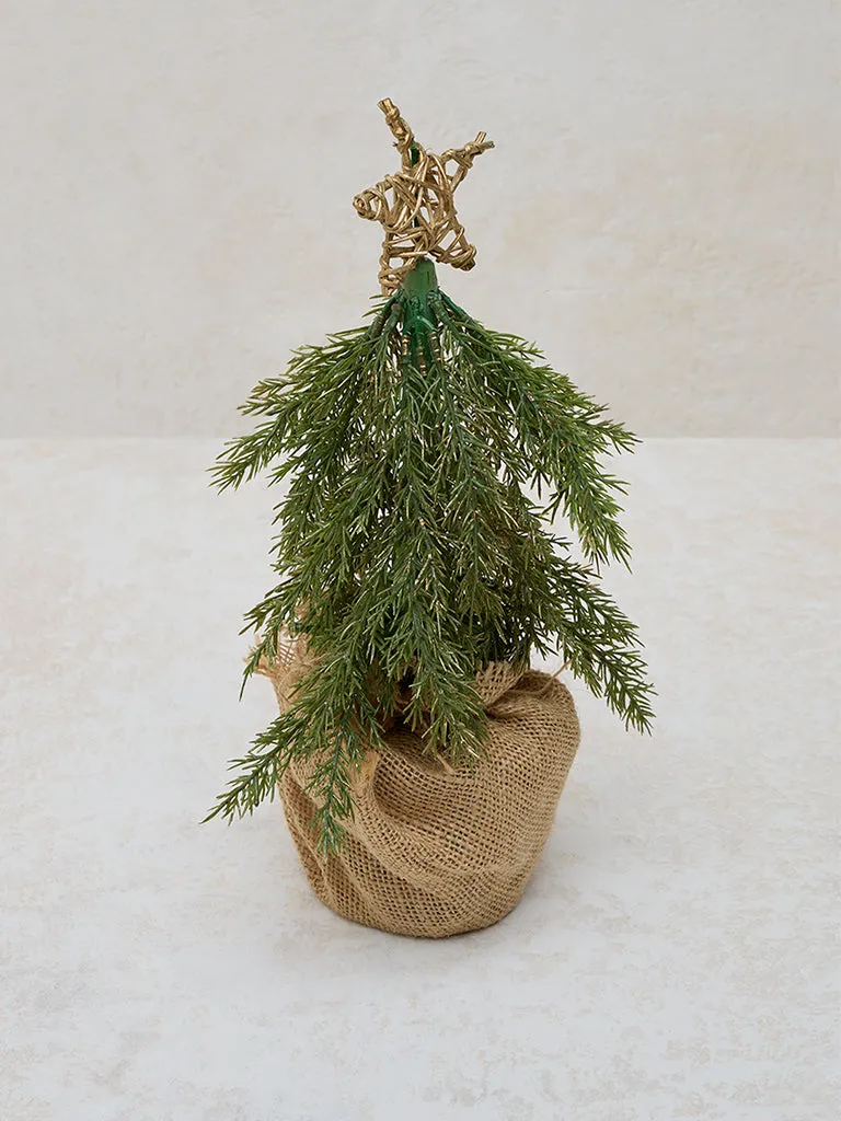 Westside Home Green Wrapped Christmas Tree - Small