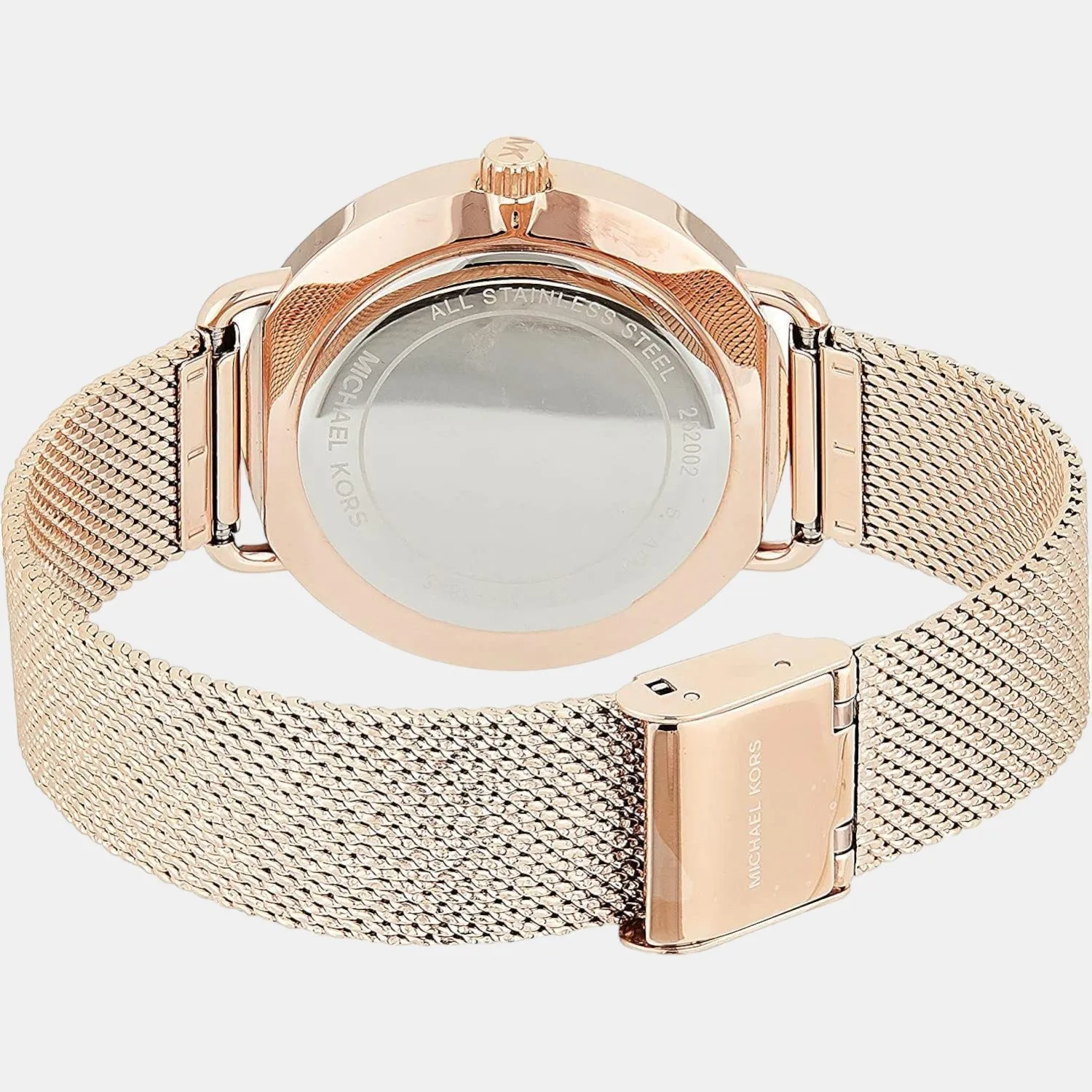 Women's Rose Gold Analog Stainless Steel Watch MK3845